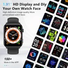 Bluetooth Smart Watch Call Make Heart Rate Blood Pressure Stress Fitness Tracker