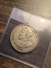 1904 Panama 25 Centesimos 90  Silver Coin Xf