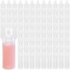 120pcs 2 Oz Clear Squeeze Bottles With Flip Cap - Travel Size Refillable Contain