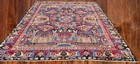 9 8 X 12 5 Rare Breathtaking Archeological Design Vintage Handmade Wool Area Rug