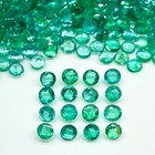 20 Pcs Natural Colombian Emerald 2 7mm Round Cut Loose Untreated Gemstones Lot