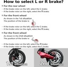 Hydraulic Disc Brakes Set 2-pin power-off  Electric Scooter e-scooter L-l Black