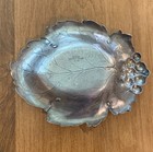 Vintage  Sterling Silver 164 Gram Watson Co  Grape Leaf Candy Dish Tray Bowl