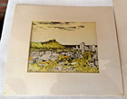 1970 s Set Of 5 Vintage Hawaii Prints Matted Diamond Head Other Scenes Signed