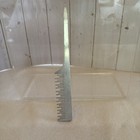 Aluminum Metal Teasing Rat Tail Hair Comb Vintage Silver W  Handle