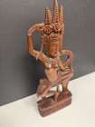 Old Balinese Temple Dancer Hand Crafted Wooden Statues 15       a2  Read Descript