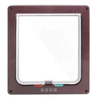 Xl-size 4way Pet Cat Puppy Dog Magnetic Lock Lockable Safe Flap Door Gate Frame