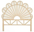 Anthropologie Vintage Wicker Rattan Headboard