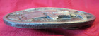 Vintage 1977 Bergamot Brass Works Cooper Tires X-38 Race Car Belt Buckle