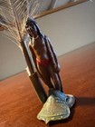 Vintage Nebraska Tourism Quill Pen W Native American   State Capitol Emblem Old 