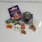 Vintage European Travel Souvenir Pin Lot  London  Holland  Finland  Spain   More