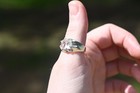 Mens Engagement Ring  Raw Stone Rings For Men  Oval Solitaire  Size 9 10 11 12 A
