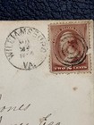 1884 Williamsburg Va Cover Envelope 2c Red Brown Washington Stamp Chester