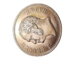 1863  Vintage Sarawak Charles Brooke Rajah Half Cent Copper  Rare Coin Repro