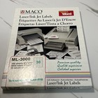 Sealed Maco Ml3000 Laser ink Jet Address Labels 1 X 2-5 8  30 sheet 3 000 box