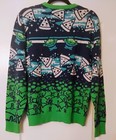 Toy Story    pizza Planet    Size Large Disney Pixar Adult Blue   Green Sweater 
