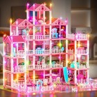  new  Barbie Dreamhouse  5-story 19 Rooms Doll House With  4 Dolls Toy Figures