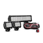 72w Combo Led Light Bar 18w Flood Lights Off Road Wiring Harness Waterproof New