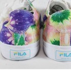 Fila Low Top Canvas Sneakers Womens 9 5 Tie Dye Multicolor Lace Up Shoes New