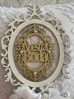 Wedding Pillow Bride White Lace Embellished Rhinestones Pearls Ring Bearer Child