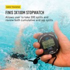 Finis Waterproof Stopwatch For Swim Training - Black - 3 X 100m