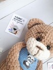 Handmade Knitted Crochet Plush Toy Amigurumi Bear Gift  Crochet Bear
