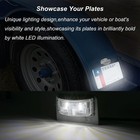 Led License Plate Light For Trailer Rvs Trucks Boat Utv Atv Lorry 12v 24v White