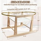 Wooden Rocking Moses Basket Stand  Natural Wood Baby Rocking Stand  Rocking
