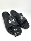 Under Armour - Men s - Locker Iv  Slide Sandals 17 3023758-001 Black-white New
