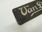 Vtg Van Dorn Iron Works Co Sign Plaque Business Machinery Name Plate Logo