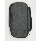 Pencil Case Pouch Pen Organizer Zipper Multi Compartments Large Capacity Gray