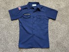 Boy Scouts Bsa Blue Cub Scout Youth Sz  Large Shirt No Patches Made In The Usa