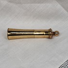 Vintage Hazel Bishop Lipstick Case Gold Tone Metal Come What May New York Mcm
