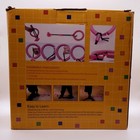 New Open Box  Skip Ball  Portable Foldable Colorful Flash Wheel Swing Ball Toy