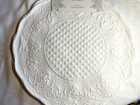 Shabby Chic Placemats  4  White Quilted 15 In 100  Polyester Nwt