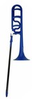 Zo  ztb30  Bb f Trombone - Abs Plastic - Matte Blue W gig Bag Case