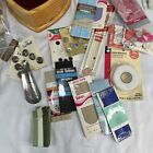 Large Vintage Sewing   Crochet Lot Clarks Thread Circular Crochet Hook La Mode