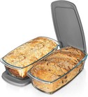 Razab Airtight Leak Proof Large Glass Loaf Pan 1800ml Microwave Safe 7 6 Cups
