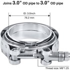 6x 3 Inch Stainless Steel V-band Clamp Ss304 M f Flange V-band Exhaust Downpipe