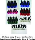 Case Of 6   Essential Oils  1oz Faded Green Glass Bottle Dropper 30ml With Cap