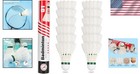 White Feather Badminton Shuttlecocks  12 Pack