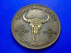 Buffalo Skull Society - Life Member 1985-1995 American Indian Belt Buckle