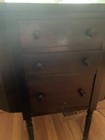 Vintage Mahogany Martha Washington Sewing Stand nightstand end Table cabinet