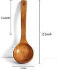 Wooden Ladle long Handle utensils For Soup handmade For Kitchen Cookware  ladle 