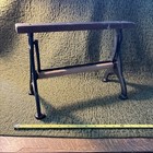 Emig Paper Roll Dispenser Vintage Cast Iron   Wood Holds 11  Paper 13  Wide