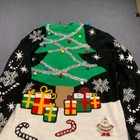 You Look Ugly Today Unisex Sweater Size Xl Multicolor Tree Tinsel Presents Santa