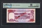 Cyprus 5 Pounds 1-9-1995 P54bs  specimen N 005  Uncirculated Grade 64 Top Pop