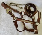 Circle Y Silver Show Halter   Lead yearling 5-way Adjustable poa lg Pony cob