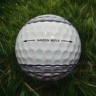 New Vice 18 Green Mile  Golf Ball - White black  1 Ball