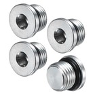 -packunf Inner Hex Head Pipe Fitting Plug  304 Stainless Steel Sensor 9 16-18 2